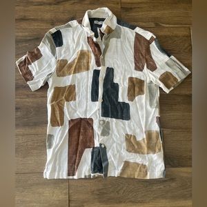 Zara - Pattern Button Down Shirt